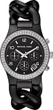 Buy Shop Michael Kors Ceramic Black Dial Black Steel Strap Watch for Women - MK5388 USA Online