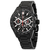 Buy Shop Tag Heuer Carrera Automatic Chronograph Black Dial Black Steel Strap Watch for Men - CBG2090.BH0661 USA Online
