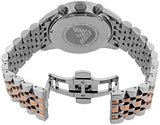 Buy Shop Emporio Armani Sportivo Chronograph Silver Dial Two Tone Steel Strap Watch For Men - AR5999 USA Online