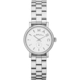 Buy Shop Marc Jacobs Baker White Dial Silver Steel Strap Watch for Women - MBM3246 USA Online