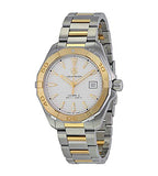 Tag Heuer Aquaracer Automatic White Dial Two Tone Steel Strap Watch for Men - WAY2151.BD0912