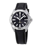 Buy Shop Tag Heuer Aquaracer Quartz Black Dial Black Rubber Strap Watch for Men - WBD1110.FT8021 USA Online