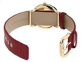 Buy Shop Marc Jacobs Amy Red Dial Burgundy Leather Strap Watch for Women - MBM1152 USA Online