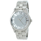 Buy Shop Marc Jacobs Henry Transparent Silver Dial Silver Steel Strap Watch for Women - MBM3205 USA Online