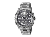 Buy Shop Fossil Garrett Chronograph Grey Dial Grey Steel Strap Watch for Men - FS5621 USA Online