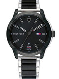 Buy Shop Tommy Hilfiger Sneaker Quartz Black Dial Two Tone Steel Strap Watch for Men - 1791619 USA Online