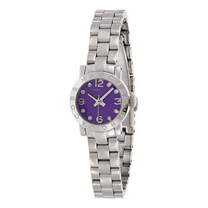 Buy Shop Marc Jacobs Amy Purple Dial Silver Steel Strap Watch for Women - MBM3228 USA Online
