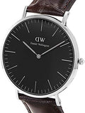 Buy Shop Daniel Wellington Classic York Black Dial Brown Leather Strap Watch For Men - DW00100134 USA Online
