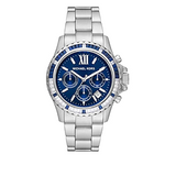 Buy Shop Michael Kors Everest Chronograph Blue Dial Silver Steel Strap Watch For Women - MK7237 USA Online