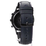 Buy Shop Emporio Armani Renato Chronograph Quartz Blue Dial Blue Leather Strap Watch For Men - AR2481 USA Online