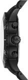 Buy Shop Michael Kors Cunningham Chronograph Black Dial Black Steel Strap Watch For Men - MK8965 USA Online