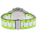 Buy Shop Marc Jacobs Rock Chronograph White Dial White & Green Silicone Strap Watch for Women - MBM2592 USA Online