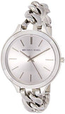 Buy Shop Michael Kors Slim Runway Silver Dial Silver Steel Strap Watch for Women - MK3279 USA Online