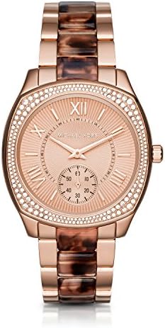 Buy Shop Michael Kors Bryn Rose Gold Dial Two Tone Steel Strap Watch For Women - MK6276 USA Online