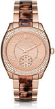 Buy Shop Michael Kors Bryn Rose Gold Dial Two Tone Steel Strap Watch For Women - MK6276 USA Online