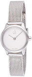 Buy Shop Calvin Klein Minimal White Dial Silver Mesh Bracelet Watch for Women - K3M2312Y USA Online