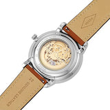 Buy Shop Fossil Neutra Automatic Luggage Skeleton Blue Dial Brown Leather Strap Watch for Men - ME3160 USA Online