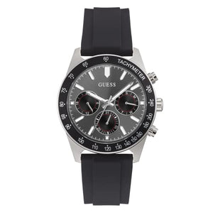 Buy Shop Guess Altitude Chronograph Black Dial Black Rubber Strap Watch for Men - GW0332G1 USA Online