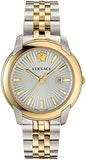 Versace Audrey Quartz White Dial Two Tone Steel Strap Watch for Women - VELR00519