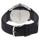 Buy Shop Calvin Klein Minimal Silver Dial Black Leather Strap Watch for Men - K3M221CY USA Online