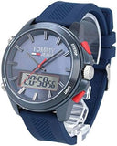 Buy Shop Tommy Hilfiger Digital Analog Blue Dial Blue Rubber Strap Watch For Men - 1791761 USA Online