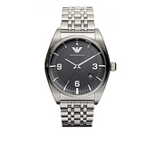 Buy Shop Emporio Armani Classic Analog Black Dial Silver Steel Strap Watch For Men - AR0369 USA Online