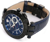 Buy Shop Versace V Race Chronograph Quartz Blue Dial Blue Leather Strap Watch For Men - VEBV00419 USA Online