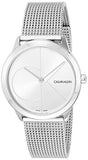 Buy Shop Calvin Klein Minimal Silver Dial Silver Mesh Bracelet Watch for Women - K3M2212Z USA Online