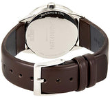 Buy Shop Calvin Klein Minimal Silver Dial Brown Leather Strap Watch for Men - K3M221G6 USA Online