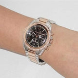 Buy Shop Michael Kors Blair Chronograph Black Dial Two Tone Steel Strap Watch For Women - MK6093 USA Online