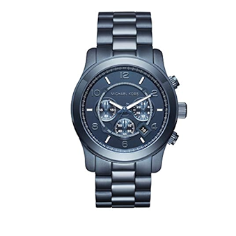 Buy Shop Michael Kors Runway Chronograph Blue Dial Blue Steel Strap Watch For Men - MK8538 USA Online