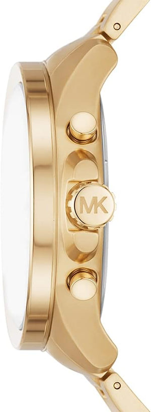 Buy Shop Michael Kors Wren Chronograph Gold Dial Gold Steel Strap Watch For Men - MK8928 USA Online
