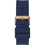 Buy Shop Guess Genesis Quartz Blue Dial Blue Silicone Strap Watch For Men - W1254G3 USA Online