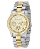 Buy Shop Michael Kors Runway Gold Dial Two Tone Steel Strap Watch for Women - MK5137 USA Online