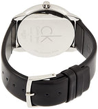 Buy Shop Calvin Klein Minimal Black Dial Black Leather Strap Watch for Men - K3M211C4 USA Online