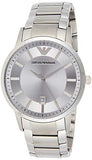 Buy Shop Emporio Armani Classic Quartz Silver Dial Silver Steel Strap Watch For Men - AR2478 USA Online