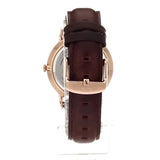 Buy Shop Daniel Wellington Dapper Bristol White Dial Brown Leather Strap Watch For Women - DW00100094 USA Online