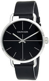 Buy Shop Calvin Klein Evan Black Dial Black Leather Strap Watch for Men - K7B211CZ USA Online