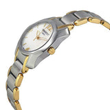 Buy Shop Tissot T Wave Mother of Pearl Dial Two Tone Steel Strap Watch for Women - T023.210.22.117.00 USA Online
