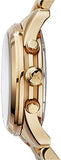 Buy Shop Michael Kors Runway Chronograph Orange Dial Gold Steep Strap Watch For Women - MK6162 USA Online