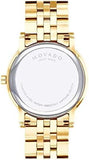 Buy Shop Movado Museum Classic Quartz Black Dial Gold Steel Strap Watch for Men - 0607203 USA Online
