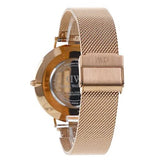 Buy Shop Daniel Wellington Petite Rose Gold Dial Rose Gold Mesh Bracelet Watch For Women - DW00100470 USA Online