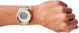 Buy Shop Fossil Neutra Automatic Skeleton White Dial Two Tone Steel Strap Watch for Men - ME3196 USA Online