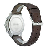 Buy Shop Hugo Boss Attitude Blue Dial Brown Leather Strap Watch for Men - 1513606 USA Online