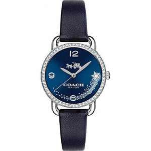 Buy Shop Coach Delancey Navy Blue Dial Blue Leather Strap Watch for Women - 14502668 USA Online