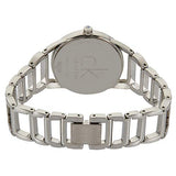 Buy Shop Calvin Klein Stately Pink Mother of Pearl Dial Silver Steel Strap Watch for Women - K3G2312E USA Online