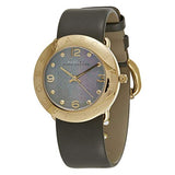 Buy Shop Marc Jacobs Amy Grey Dial Grey Leather Strap Watch for Women - MBM1287 USA Online