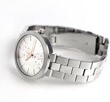 Buy Shop Michael Kors Garner Analog Silver Dial Silver Steel Strap Watch For Women - MK6407 USA Online