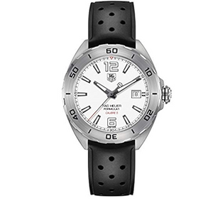 Buy Shop Tag Heuer Formula 1 Quartz White Dial Black Rubber Strap Watch for Men - WAZ2114.FT8023 USA Online
