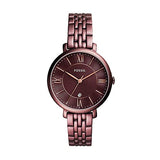 Buy Shop Fossil Jacqueline Brown Dial Brown Steel Strap Watch for Women - ES4100 USA Online